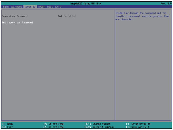 BIOS Security