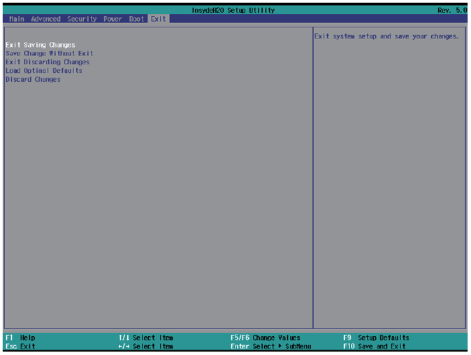 BIOS Exit